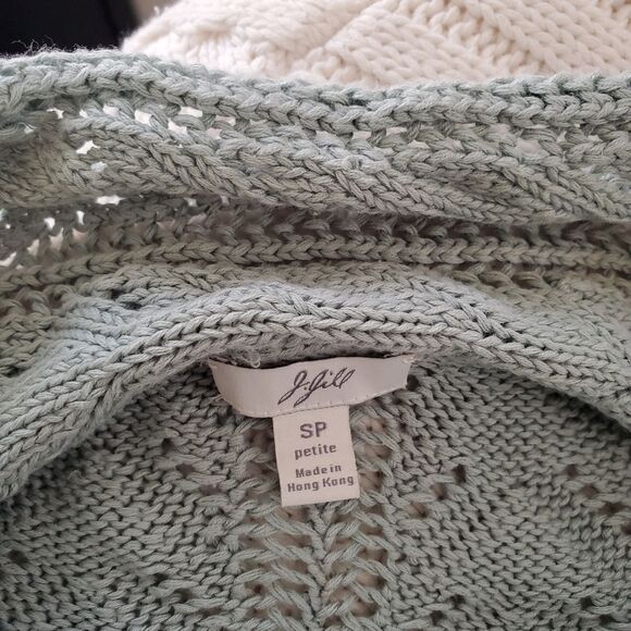 J.Jill Crochet Cardigan sz SP - Picture 9 of 11